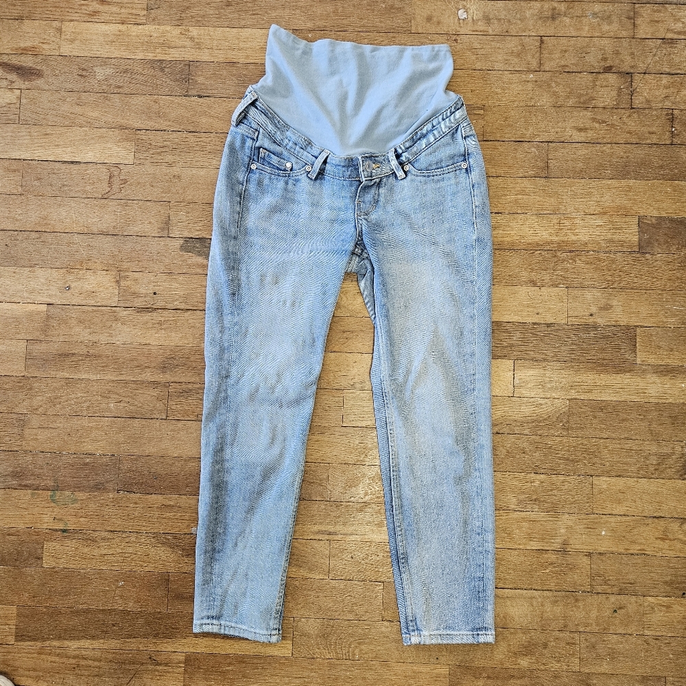 H&M XS skinny maternity ankle jeans